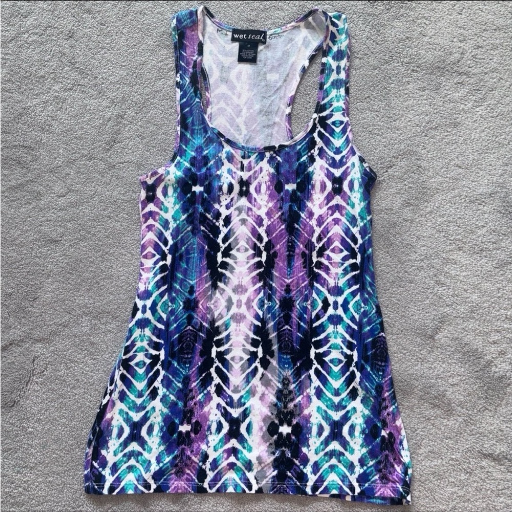 Wet seal tie dye tank top